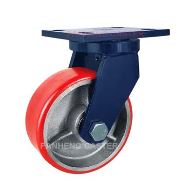 China High Quality Super PIVOT Swivel Heavy Duty Iron Core PU Caster Wheel for sale