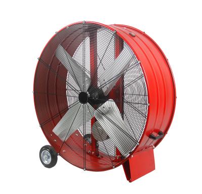 China Garage ETL Approval 580W Lowes Belt Drive Industrial Floor Drum Fan Enclosed Copper Motor 48 Inch for sale