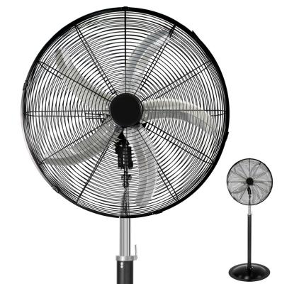 China Hotel High Efficiency 3 Speed ​​Fan Height 24 Inch Indoor Commercial Adjustable Pedestal Stand Fan 5 Blades for sale