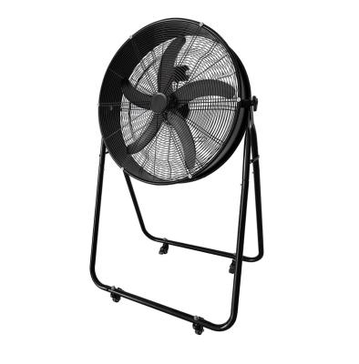 China Mordern 24 Inch Metal Barrel Floor Fan Greenhouse Water Spray Mist Stand Outdoor Fans With Wheels Home Appliance for sale