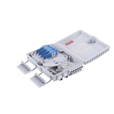 China ABS Terminal Box 12 Cores Fiber Optic Distribution Box Fiber Optic Splitter Box for sale