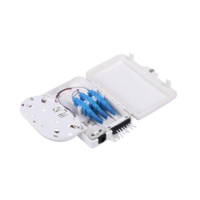 China ABS Terminal Box 6 Cores Fiber Optic Distribution Box Fiber Optic Splitter Box for sale