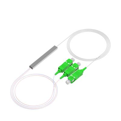 China Mini Module 1*2 Connector Fiber Splitter Mini Tube Optical PLC Splitter for sale