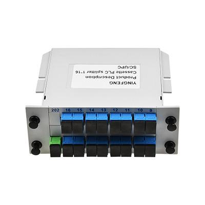 China Mini Plug-in Type PLC Connector 1*16 Fiber Optic Splitter LGX Optical Splitter for sale