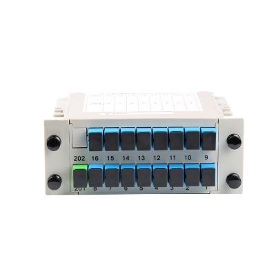 China Mini Plug-in Type FTTH 1*16 Ways PLC Splitter LGX Splitter 1*2 1*4 1*8 1*32 1*64 Splitter for sale