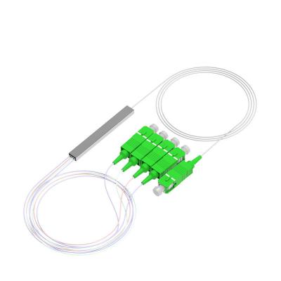 China Mini Module 1*4 Connector Fiber Splitter Mini Tube Optical PLC Splitter for sale