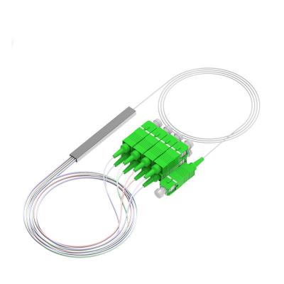 China Mini Module 1*8 Connector Fiber Splitter Mini Tube Optical PLC Splitter for sale