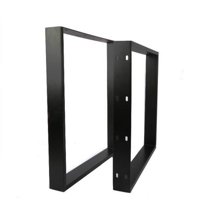 China Modern Simple Industrail Selling Custom Black Iron Legs Metal Legs Office Furniture Rack Legs for sale