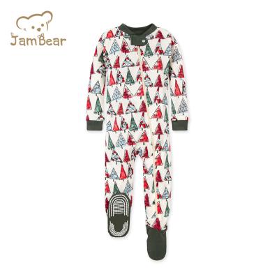 China Handsome JamBear Baby Boys Zipper Overalls Organic Cotton One Piece Snug Fit Rompers Legless Baby Rompers for sale