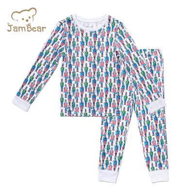 China JamBear kids baby pajamas baby bamboo pajamas long johns kids soft elastic breathable baby pajamas wholesale for sale