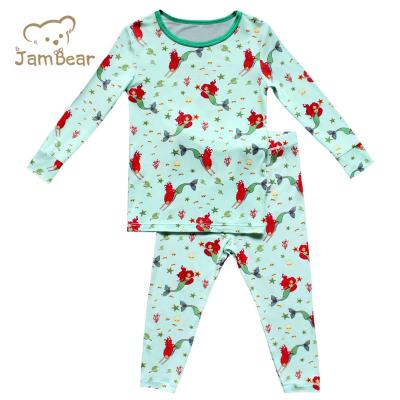 China Baby Organic Breathable Bamboo Pajamas Baby JamBear Baby Pajamas Organic Sleep Suit Set Eco Infants Jammies for sale