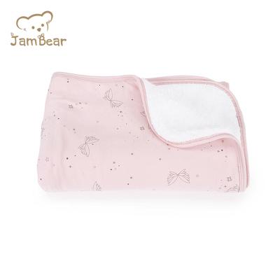 China JamBear PORTABLE Organic Baby Blankets Baby Warm Blanket Infant Wrap Newborn Wrap Baby Bedding Blanket for sale