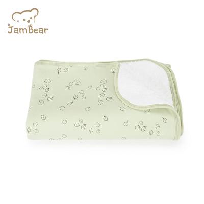 China JamBear Wrap Baby Blanket Antibacterial Organic Newborn Organic Cotton Baby Blanket Printed Baby Blanket for sale