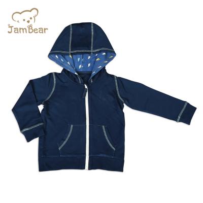 China Baby JamBear Organic Zipper Baby Sweatshirt Organic Bamboo Hooded Hooded Organic Bamboo Bamboo Cardigan Sweater for sale