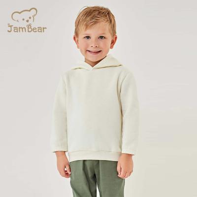 China JamBear Breathable Organic Long Sleeve Hoodie For Kids Crewneck Autumn Winter Sweater Baby Sweatshirt With Hood for sale