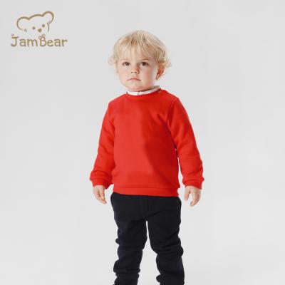 China Baby Breathable Organic Cotton Sweatshirt Toddler Boy JamBear Crewneck Pullover Eco-Friendly Sweatshirt for sale