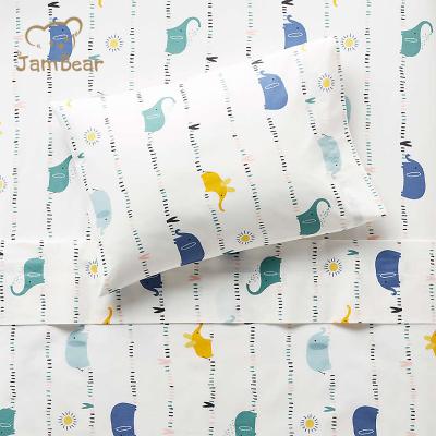 China JamBear PORTABLE Organic Baby Crib Sheet Set Print 100% Cotton Baby Crib Sheet Organic Natural Baby Sheet for sale