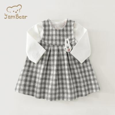 China JamBear Anti-Static Babies Dresses Organic Cotton Print Baby Dress Children's Sleeveless Baby Clothing for sale