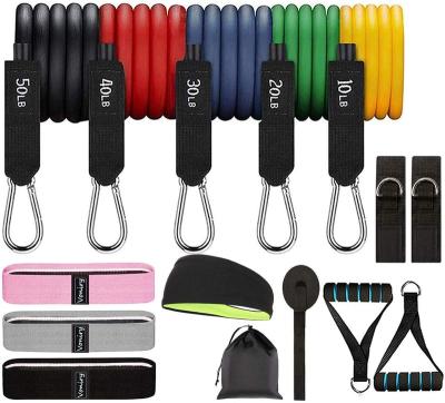 China Pull up aid fitness exercise 150 punnds resistance bands set, 100% natural resistance bands 150 lbs for sale