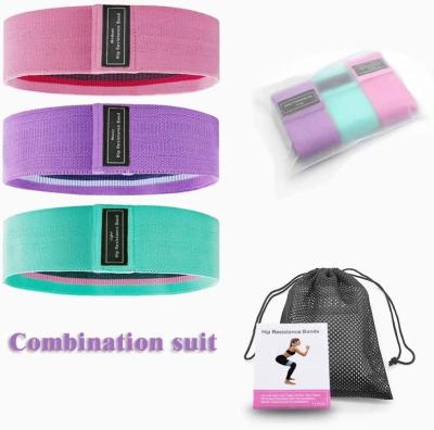 China Pull Up Bands High Quality Exercise Non Slip Workout Thick Bands Hip Circle Fabric Resistance Booty Bands 3 Packs for sale