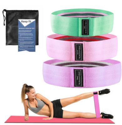 China Anti-Slip Glute Bands Hip Loop Bands 3 Pcs Booty Resistance Bands for sale