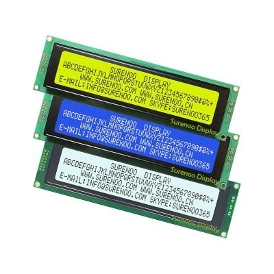 China 190*54MM 2*8P+2P 404 character 4004 40X4 lcd module display screen yellow green-blue panel LCM with LED backlight 4004 for sale