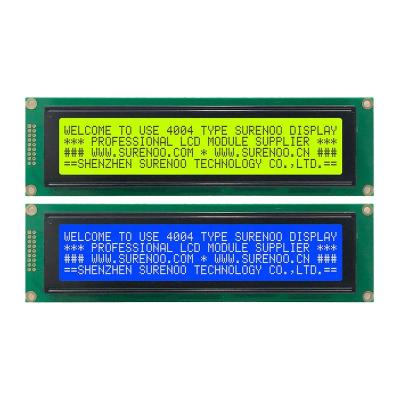 China 190*54MM LCM SPLC780D character 2*9P/2.54 404 4004 40X4 lcd module display screen green blue yellow panel with LED backlight 2*9P/2.54 4004 for sale