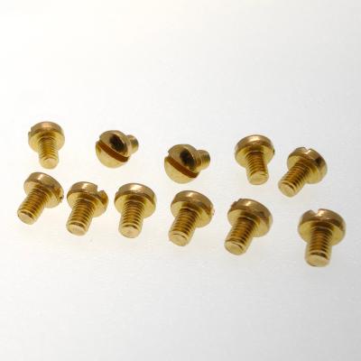 China Best Custom High Quality Brass Sole Black Slotted Screw Notching for sale