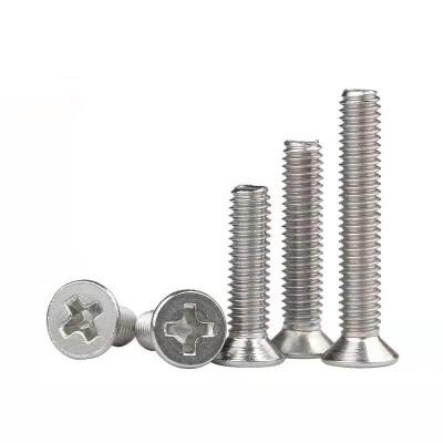 China DIN965 Flat Countersunk High Quality Flat Main Machine Screw Cross Screw for sale