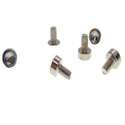 China Flatbed 304 Stainless Steel Hexagon Socket Head Screw DIN7984 Round Head Cup Head Screw for sale