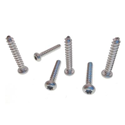 China Flathead 304 Stainless Steel Plum Blossom Round Flat Head Pan Screws Small Self Tapping Screws for sale