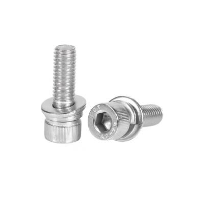 China Industry M2 M3 M4 M5 M6 M7 M8 SS304 Combination Socket Head Screws With Washer for sale