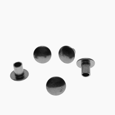 China Matte Black Round Head Fashion Stainless Steel Luxury Fastening Rivets for sale