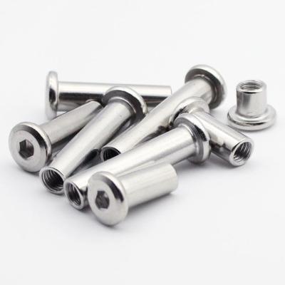 China Hot Sale Stainless Steel Flat Round Head Nut Rivet Round Natural Color Rivets for sale