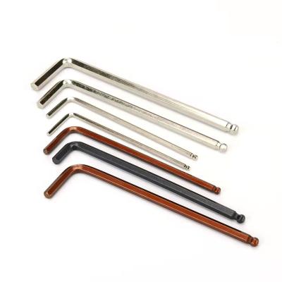 China Durable High Quality Ball Hex Key Allen Key Metric Inner Hex Key Nickel Plating And Socket Head Bolt Wrench for sale