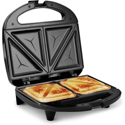 China Easily Cleaned Easy Store Nonstick 2 Slices Toaster Makes Electric Sandwich Maker for sale