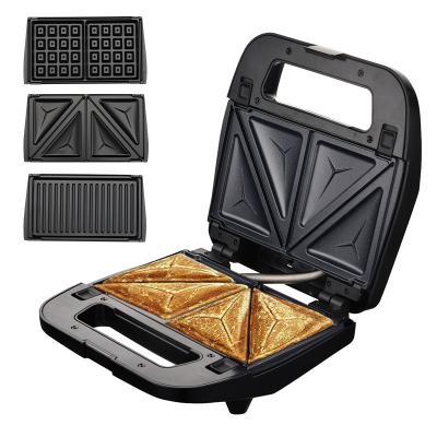 China Cixi Factory Classic Non-Stick Rope Wrap Inline Wrap Waffle And Pancake Maker With Removable Plates for sale