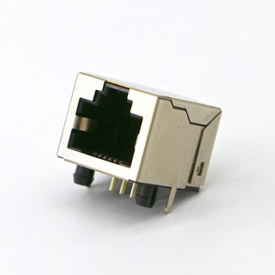 China PCB RJ45 Connector 8P8C 1 Port Through Hole No Lightweight Female RJ45 Connector for sale