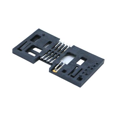 China Smart Card Connector 8Pin IC Card Connector PCB SIM Card Connector SMT Push Pull Type Position E6802 for sale