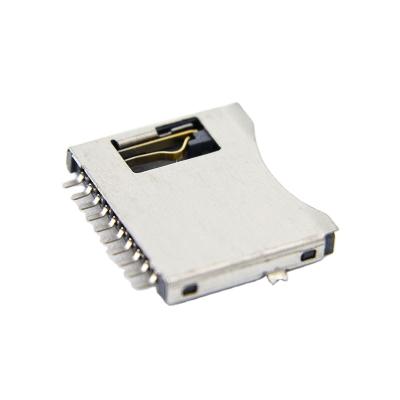 China Micro PCB Connector Micro Push-Push Type TF Card Socket 10P H=2.5mm SD Memory Card SD Card for sale