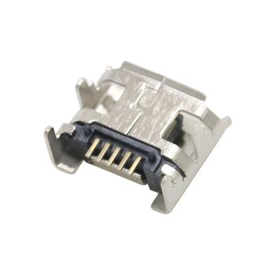 China Horizontal Micro USB Connector Female 5 Pin Horizontal Micro Receptacle Connector 7.2mm SMT USB B USB 2.0 for sale