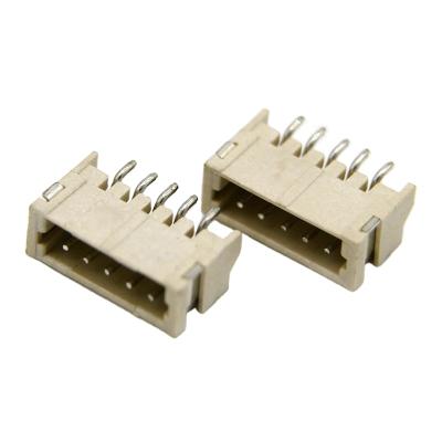 China PCB Connector Header 1.5mm Pitch Wafer Connector 5 Pin Horizontal SMT Wire To Board Crimp Style Connector for sale