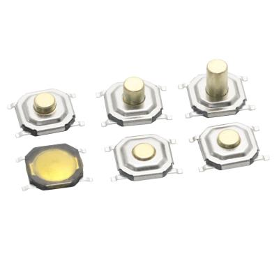 China Wing Tactile Switche 4X4X (H=0.8 1.5 1.6 1.7 2 2.5 3)mm Seagull Tactile Switches SMD Wing Top Actuated SMT for sale