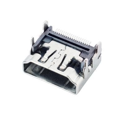 China HD Receptacle Connector Horizontal Type 2.1 Connector Female 19 Pin SMT Multimedia Connector for sale