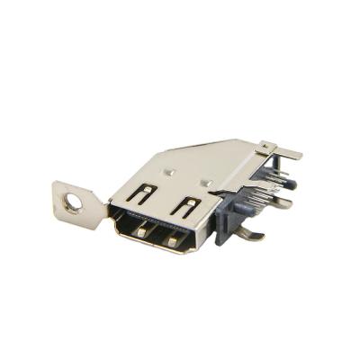 China Flange HD Receptacle Connector Type 2.1 A Connector Female 19 Pin Vertical Through Hole Multimedia Interface for sale