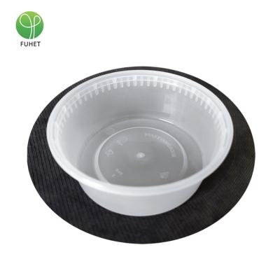 China FH8oz Plastic Translucent Biodegradable Disposable Takeaway Food Container Soup Box for sale