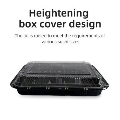 China From China Manufacturer Wholesale Disposable Take Away Container Traditional Printing Plastic Sushi Box Sushi Box Plastic for sale