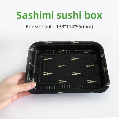 China Japanese Traditional Disposable Plastic Sushi Container, Sushi Box Sushi Takeout Box, Custom Food Takeout Food Delivery Packs Sushi Packaging for sale