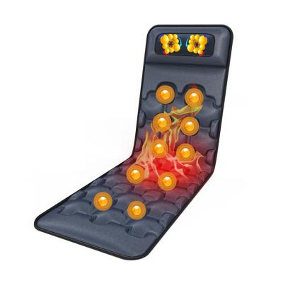 China Body Vibration Massage Mat Red Light Therapy Bed Electric Massage Mattress Set Home Mats for sale