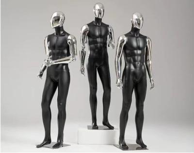 China Wholesale male mannequin for male clothes display chrome silver cheap price full body mannequins doll for sale